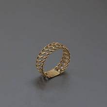 Load image into Gallery viewer, 14K Gold Vienna Chain Ring, Double Chain Ring, Everyday Jewelry, Mother's Day, Birthday Gift, Simple Gold Ring, Gift for Her, Rose Gold Ring