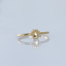 Load image into Gallery viewer, 14k Real Solid Gold Dog Paw Ring, Gold Statement Ring, Gold Animal Symbol Ring, Dog Cat Paw Ring, Pet Memorial Gift, Pet Lover Gift