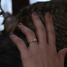 Load image into Gallery viewer, 14K Gold Elephant Ring, Minimal Stackable, Good Fortune Symbol, Rose Gold, White Gold, Yellow Gold