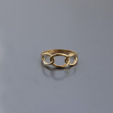 Load image into Gallery viewer, 14K Gold Thin Chain Ring, Gold Knot Ring, Everyday Jewelry, Mother's Day, Birthday Gift, Simple Gold Ring, Gift for Her, Rose Gold Ring
