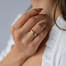 Load image into Gallery viewer, 14K Gold Dome Ring, Minimal Stackable Ring, Gold Ring, Wedding Band, Everyday Jewelry, Mother's Day, Birthday, Plain Gold Ring, Gift for Her