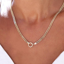 Load image into Gallery viewer, 14K Real Gold Chain Necklace, Gold Cuban Link Chain, Curb Link Chain, Gold 5mm Chain Necklace, Gold Unisex Chain, Timeless Chain Necklace