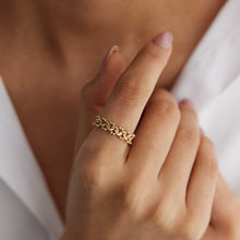 Load image into Gallery viewer, 14K Gold Braid Ring, Minimal Stackable Ring, Wrap Ring, Branch, Mother's Day, Birthday Gift, Simple Gold Ring, Gift for Her, Rose Gold
