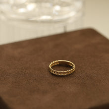 Load image into Gallery viewer, 14K Gold Thin Curb Chain Ring, Gold Knot Ring, Everyday Jewelry, Mother's Day, Birthday Gift, Simple Gold Ring, Gift for Her, Rose Gold Ring