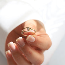 Load image into Gallery viewer, 14K Gold Fish Ring, Minimal Everyday Jewelry, Dainty Gold Stacking Ring, Good Luck, Gift for Her, Marine Jewelry, Summer Accessories,