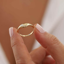 Load image into Gallery viewer, Rounded Dome Ring, 14k Gold, Minimalist Gold Ring, Stacking Jewelry, Unisex Jewelry, Pinky Ring, Retro Ring, Birthday Gift, Rose Gold