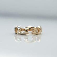 Load image into Gallery viewer, 14k Real Gold Irregular Ring , Gold Stakcable Ring, Minimalist Jewelry, Gold Geometric Band, Unique Design Band, Gold Dainty Zigzag Band