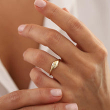 Load image into Gallery viewer, Rounded Dome Ring, 14k Gold, Minimalist Gold Ring, Stacking Jewelry, Unisex Jewelry, Pinky Ring, Retro Ring, Birthday Gift, Rose Gold