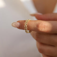 Load image into Gallery viewer, 14K Gold Braid Ring, Minimal Stackable Ring, Wrap Ring, Branch, Mother's Day, Birthday Gift, Simple Gold Ring, Gift for Her, Rose Gold