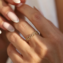 Load image into Gallery viewer, 14K Gold Braid Ring, Minimal Stackable Ring, Wrap Ring, Branch, Mother's Day, Birthday Gift, Simple Gold Ring, Gift for Her, Rose Gold