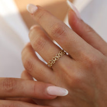 Load image into Gallery viewer, 14K Gold Braid Ring, Minimal Stackable Ring, Wrap Ring, Branch, Mother's Day, Birthday Gift, Simple Gold Ring, Gift for Her, Rose Gold