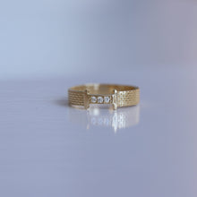 Load image into Gallery viewer, Woven Diamond Ring, Minimal Stacking Ring, Thin Gold Ring, Rose Gold, Promise Ring, Everyday Jewelry, Mother's Day, Birthday Gift