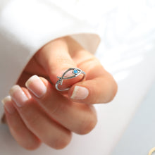 Load image into Gallery viewer, 14K Gold Fish Ring, Minimal Everyday Jewelry, Dainty Gold Stacking Ring, Good Luck, Gift for Her, Marine Jewelry, Summer Accessories,