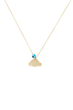 Load image into Gallery viewer, Gold Cloud Pendant Necklace