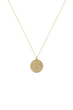 Load image into Gallery viewer, Evil Eye Coin Medallion Necklace