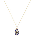 Load image into Gallery viewer, Diamond Evil Eye Raindrop Necklace
