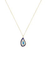 Load image into Gallery viewer, Modern Evil Eye Raindrop Pendant Necklace