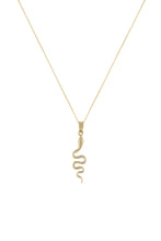 Load image into Gallery viewer, Thin Serpent Pendant Necklace