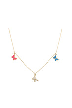 Load image into Gallery viewer, Trio-Butterfly Necklace