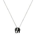 Load image into Gallery viewer, Black Elephant Necklace