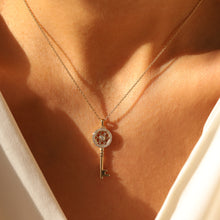 Load image into Gallery viewer, Diamond Key Necklace