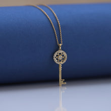 Load image into Gallery viewer, Diamond Key Necklace
