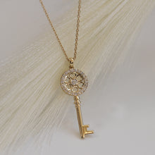 Load image into Gallery viewer, Diamond Key Necklace