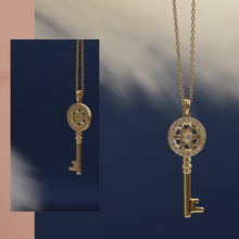 Load image into Gallery viewer, Diamond Key Necklace
