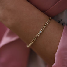 Load image into Gallery viewer, Diamond 0.10 Carat 14K Gold Bracelet