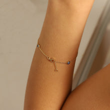 Load image into Gallery viewer, Evil Eye Chain Bracelet