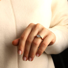 Load image into Gallery viewer, Pavé Diamond Kite Shaped Ring