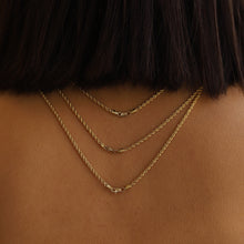 Load image into Gallery viewer, Large Evil Eye Rope Chain Necklace