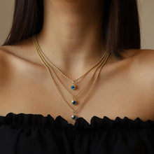 Load image into Gallery viewer, Rope Chain Evil Eye Necklace