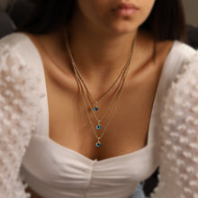 Load image into Gallery viewer, Rope Chain Evil Eye Necklace