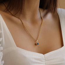 Load image into Gallery viewer, Rope Chain Evil Eye Necklace