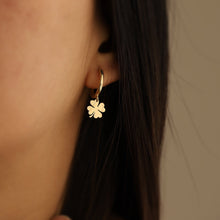 Load image into Gallery viewer, Four-Leaf Clover Shamrock Earrings