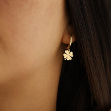 Load image into Gallery viewer, Four-Leaf Clover Shamrock Earrings