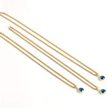 Load image into Gallery viewer, Large Evil Eye Rope Chain Necklace