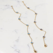Load image into Gallery viewer, Evil Eye Chain Bracelet