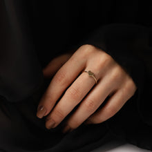 Load image into Gallery viewer, Solitaire Heart Stackable Ring (medium size)