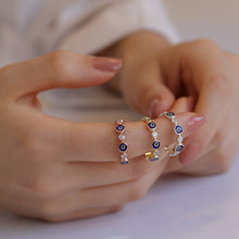 Load image into Gallery viewer, Evil Eye Eternity Ring