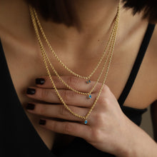 Load image into Gallery viewer, Mini Evil Eye Pendant on Rope Chain