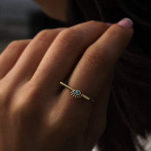 Load image into Gallery viewer, Evil Eye Rectangular Ring