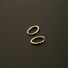 Load image into Gallery viewer, Oval Huggie Earrings