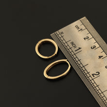 Load image into Gallery viewer, Oval Huggie Earrings