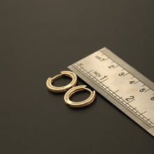 Load image into Gallery viewer, Mini Huggie Earrings with Cubic Zirconia