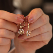 Load image into Gallery viewer, Tri-Color Dorica Beads Drop Earrings