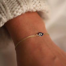 Load image into Gallery viewer, Mini Enamel Evil Eye Bracelet