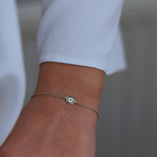 Load image into Gallery viewer, Mini Square Enamel Evil Eye Bracelet