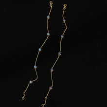Load image into Gallery viewer, Evil Eye Chain Bracelet